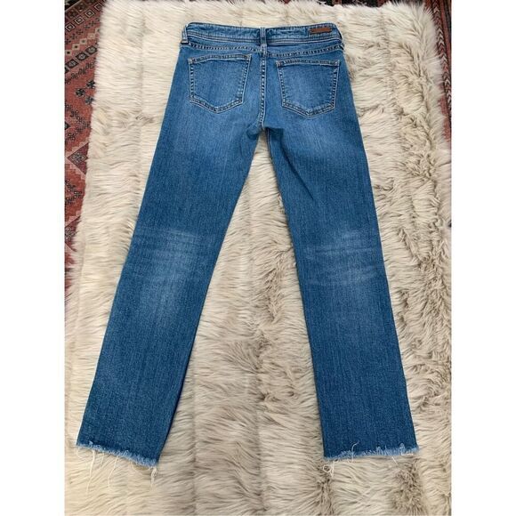 Anthropologie Pilcro and the Letterpress Raw Hem Slim Straight Jeans Pants - Picture 2 of 7